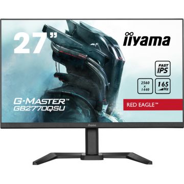 Monitor LED IIyama Gaming Red Eagle G-MASTER GB2770QSU-B5 27 inch QHD IPS 0.5 ms 165 Hz HDR FreeSync Premium Pro