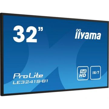Monitor LED iiyama ProLite 32inch LE3241S-B1,Full HD (1920 x 1080), VGA, HDMI (Negru)