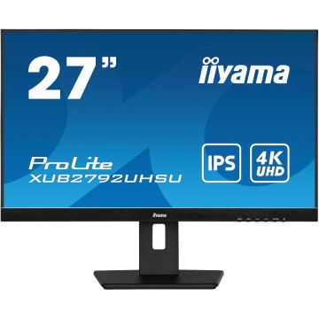 Monitor LED IIyama XUB2792UHSU-B5 27 inch UHD IPS 4 ms 60 Hz