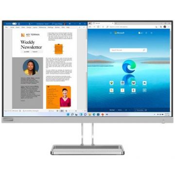 Monitor LED IPS Lenovo 27inch L27i-40, Full HD (1920 x 1080), VGA, HDMI, 100 Hz, 4 MS (Gri)