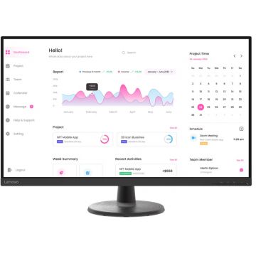 Monitor LED Lenovo D32-45 31.5 inch FHD VA 4 ms 60 Hz
