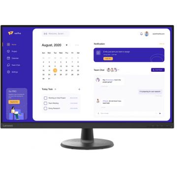 Monitor LED Lenovo D32u-40 31.5 inch UHD VA 4 ms 60 Hz