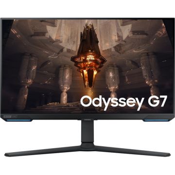 Monitor LED Samsung Gaming Odyssey G7 LS28BG700EPXEN Smart 27 inch UHD IPS 1 ms 144 Hz HDR G-Sync Compatible & FreeSync Premium Pro