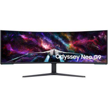 Monitor LED Samsung Gaming Odyssey Neo G9 LS57CG952NUXEN Curbat 57 inch DUHD VA 1 ms 240 Hz HDR FreeSync Premium Pro