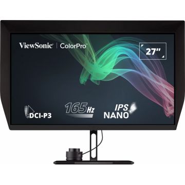 Monitor LED ViewSonic ColorPro VP2776 27 inch QHD IPS 1 ms 165 Hz USB-C HDR