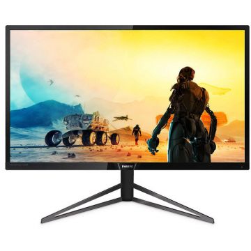 Monitor Philips 4k Hdr Iluminare Ambiglow, Momentum, 3840 X 2160 4k Uhd, Diagonala 31,5”/80 Cm, Film B-led+qd, Multiview, Telecomanda, Software De Control, Negru