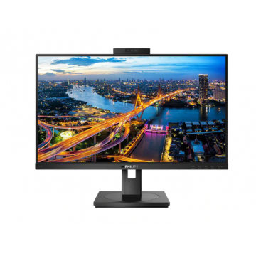 Monitor Philips Lcd Ips Cu Camera Web Windows Hello Full Hd 1920 X 1080, B Line, Diagonala De 23,8” / 60,5 Cm, Antireflex, Rata Refresh 75 Hz, Lowblue, Negru