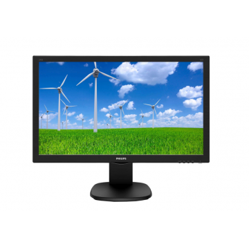 Monitor Philips Tft-lcd Full Hd 1920 X 1080 S Line, Diagonala De 23,6”/59,9 Cm, W-led, Antireflex, Refresh 60 Hz, Ajustare 130 Mm, Vesa 100x100 Mm, Srgb, Negru