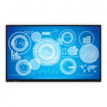 PRESTIGIO SOLUTIONS Display Interactiv Prestigio MultiBoard (Monoblock) 65inch, 3840x2160, Android 8.0, Negru