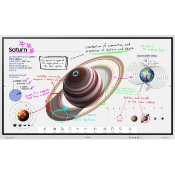 Samsung Display profesional SAMSUNG Flip Pro WM85B LH85WMBWLGCXEN, 85, Ultra HD 4K, Touch, 60 Hz, Wi-Fi, Negru