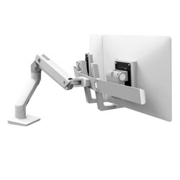Suport de birou pentru doua monitoare, Ergotron, Alb