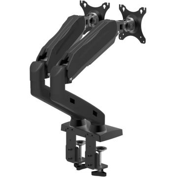 Suport TV / Monitor Serioux SRXA-MM902, dual monitor, reglabil, 10 - 27 inch, negru, piston gaz Suport TV / Monitor Serioux SRXA-MM902, dual monitor, reglabil, 10 - 27 inch, negru, piston gaz