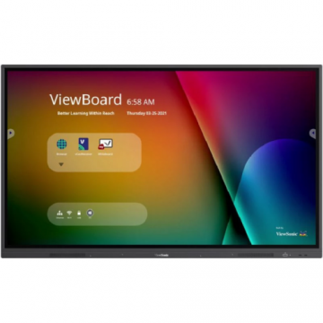 VIEWSONIC Display interactiv Viewsonic Seria IFP8650-5 IFP50-5, 86inch, 3840x2160pixeli, Negru VIEWSONIC Display interactiv Viewsonic Seria IFP8650-5 IFP50-5, 86inch, 3840x2160pixeli, Negru