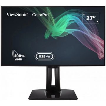 VIEWSONIC Monitor LED ViewSonic ColorPro VP2768A-4K 27 inch UHD IPS 6 ms 60 Hz USB-C, Negru