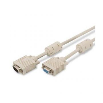 Cablu Assmann AK-310203-030-E, VGA tata/VGA mama, 3m, Gri