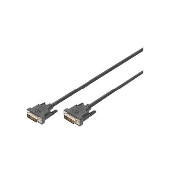 Cablu DVI-D la DVI-D, 2 m, Digitus AK-320108-020-S