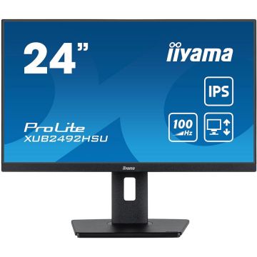 IIYAMA Monitor 23.8 inch IIyama PROLITE XUB2492HSU-B6 1920 x 1080 pixeli, 100 Hz, Negru