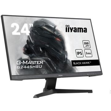IIYAMA Monitor Gaming IPS LED iiyama G-Master 24 G2445HSU-B1 Black Hawk, Full HD (1920 x 1080), HDMI, DisplayPort, Boxe, 100 Hz, 1 ms, Negru