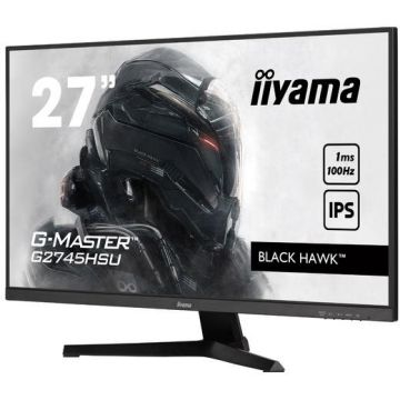 IIYAMA Monitor Gaming IPS LED iiyama G-Master 27 G2745HSU-B1 Black Hawk, Full HD (1920 x 1080), HDMI, DisplayPort, Boxe, 100 Hz, 1 ms, Negru