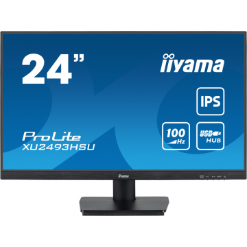 IIYAMA Monitor IPS LED iiyama ProLite 23.8 XU2493HSU-B6, Full HD (1920 x 1080), HDMI, DisplayPort, Boxe, Negru