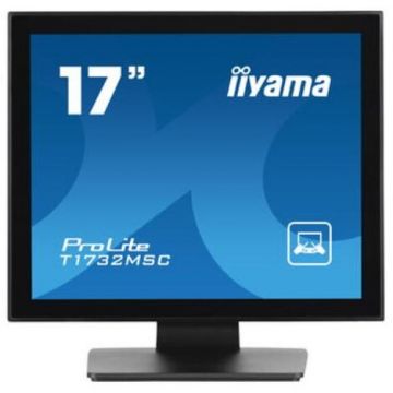 IIYAMA Monitor TN LED iiyama ProLite 17 T1732MSC-B1S, 1280 x 1024, VGA, HDMI, DisplayPort, Boxe, Touchscreen, Negru