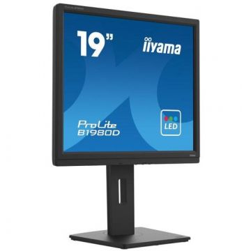 IIYAMA Monitor TN LED Iiyama ProLite 19 B1980D-B5, 1280x1024, VGA, DVI, Pivot, Negru