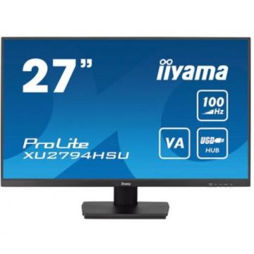 IIYAMA Monitor VA LED iiyama ProLite 27 XU2794HSU-B6, Full HD (1920 x 1080), HDMI, DisplayPort, Boxe, Negru
