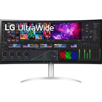 LG Monitor LG LED Nano-IPS UltraWide, 40WP95CP-W, 40 Inch, 5K, 5ms, HDMI, DisplayPort, Thunderbolt, AMD FreeSync, Ecran Curbat, Argintiu