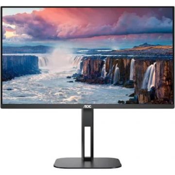 MONITOR AOC 24V5C/BK 23.8 inch, Panel Type: IPS, Backlight: WLED ,Resolution: 1920 x 1080, Aspect Ratio: 16:9, Refresh Rate:75Hz, Response time GtG: 4 ms, Brightness: 300 cd/m², Contrast (static): 1000:1, Contrast (dynamic): 20M:1, Viewing angle: 178/178