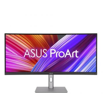 Monitor IPS LED ASUS 34.1inch PA34VCNV, UWQHD (3440 x 1440), HDMI, DispalyPort, Boxe (Negru/Gri)