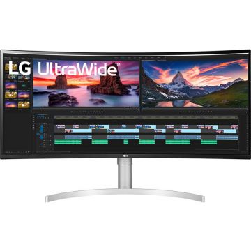 Monitor LED Curbat UltraWide 38WN95CP-W 37.5 inch UWQHD+ IPS 1ms 144Hz White