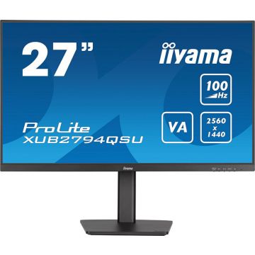 Monitor LED ProLite XUB2794QSU-B6 27 inch QHD VA 1ms 100Hz Black