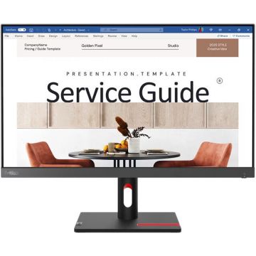 Monitor LED ThinkVision S24i-30 23.8 inch FHD IPS 4ms 100Hz Black