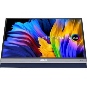 Monitor ZenScreen OLED MQ16AH  15.6inch OLED Full HD 60Hz  USB-C HDR Negru