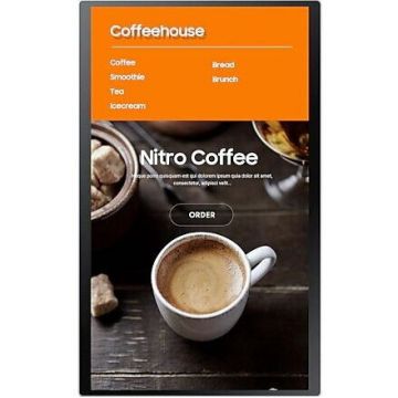 Samsung Ecran interactiv Samsung Kiosk KM24A, 24 inch FHD Touch, 14ms, 75 Hz, Alb