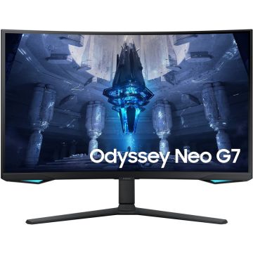 Samsung Monitor Gaming LED Curbat Samsung Odyssey Neo G7 LS32BG750NPXEN, 32, 3840x2160, 165 Hz, 1ms GTG, Negru