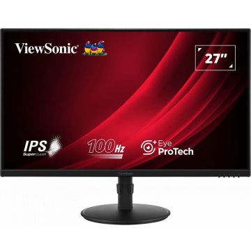 VIEWSONIC Monitor, ViewSonic, 27, LED, Full HD, 100 Hz, 5 ms, USB, Negru