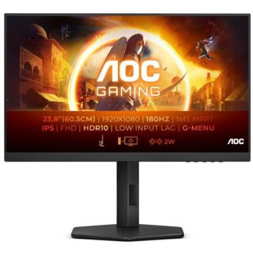AOC Monitor Gaming IPS LED AOC 27 27G4X, Full HD (1920 x 1080), HDMI, DisplayPort, Boxe, 180 Hz, 0.5 ms, Negru