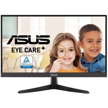 Asus Monitor IPS LED ASUS 21.45 VY229HE, Full HD (1920 x 1080), VGA, HDMI, 75 Hz, 1 ms, Negru