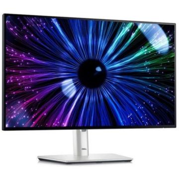 Dell Monitor IPS LED Dell UltraSharp 23.8 U2424HE, Full HD (1920 x 1080), HDMI, DisplayPort, Pivot, 120 Hz, 5 ms, Argintiu