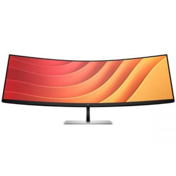 HP Monitor VA LED HP 44.5 E45c G5, DQHD (5120x1440), HDMI, DisplayPort, Ecran curbat, Boxe, 165 Hz, 3 ms, Negru/Argintiu