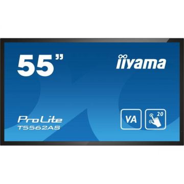 IIYAMA Display Profesional VA LED iiyama 55 OM46B, Ultra HD (3840 x 2160), HDMI, Touchscreen, Boxe, Negru