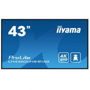 IIYAMA Display Profesional VA LED iiyama ProLite 42.5 LH4360UHS-B1AG, Ultra HD(3840 x 2160), HDMI, Boxe, Negru