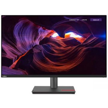 Lenovo Monitor IPS LED Lenovo ThinkVision 31.5 P32p-30, UHD (3840 x 2160), HDMI, DisplayPort, Pivot, Negru