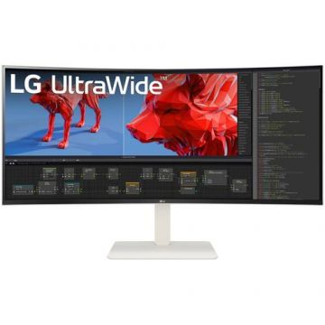 Monitor IPS LED LG 37.5inch 38WR85QC-W, 3840 x 1600, HDMI, DisplayPort, Ecran curbat, 144 Hz, 1 ms (Alb) Monitor IPS LED LG 37.5inch 38WR85QC-W, 3840 x 1600, HDMI, DisplayPort, Ecran curbat, 144 Hz, 1 ms (Alb)