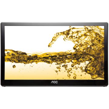 Monitor LED AOC e1659fwu 15.6 inch 8ms black