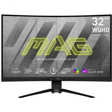Monitor LED Gaming Curbat MAG 325CQRXFDE 31.5 inch 240 Hz WQHD VA 1ms 240Hz Black