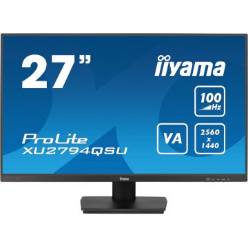 Monitor LED IIyama ProLite XU2794QSU-B6 27 inch QHD VA 1 ms 100 Hz FreeSync