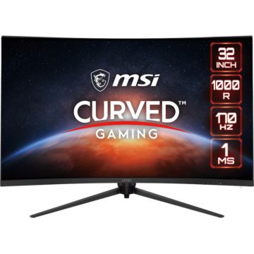 Monitor LED MSI Gaming G321CQP E2 Curbat 31.5 inch QHD VA 1 ms 170 Hz