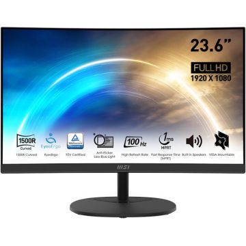 Monitor LED MSI Pro MP2412C Curbat 23.6 inch FHD VA 1 ms 100 Hz
